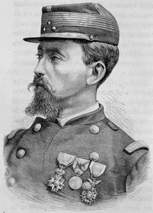 Retrato del General Crémer. Grabado del siglo XIX de Unknown artist