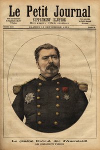 Retrato del General Leopold Davout, Duque de Auerstaedt (1829-1904), Jefe de Estado Mayor del Ejército Francés, que participó en el desastre de la Guerra Franco-Prusiana (1870) de Napoleón III (1808-1873). Grabado en 