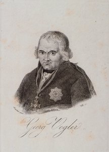 Retrato de Georg Joseph Vogler (abate Vogler) (grabado) de Unknown artist