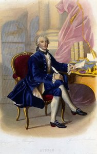 Retrato de Georges Louis Leclerc, Conde de Buffon (1707 - 1788), naturalista y escritor francés. En “Le Plutarque français” de Unknown artist