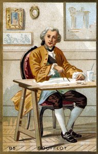 Retrato de Germain Soufflot (1713 - 1780), arquitecto francés de Unknown artist
