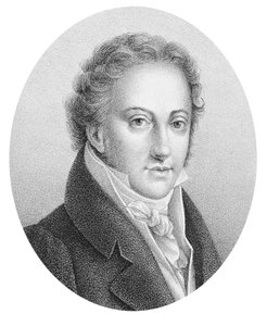 Retrato de Gioacchino Rossini (1792-1868) compositor italiano de Unknown artist