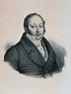 Retrato de Gioacchino Rossini (grabado) de Unknown artist