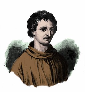 Retrato de Giordano Bruno (1548-1600) de Unknown artist