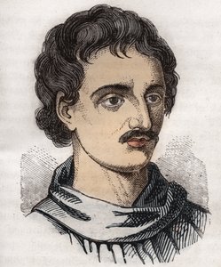 Retrato de Giordano Bruno (1548-1600) fraile dominico italiano, filósofo, matemático, poeta y astrólogo