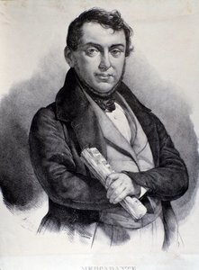 Retrato de Giuseppe Saverio Mercadante (litografía)