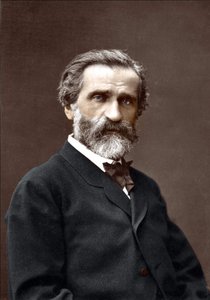 Retrato de Giuseppe Verdi, compositor italiano de Unknown artist