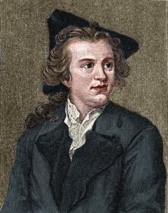 Retrato de Gotthold Ephraim Lessing (1729-1781) escritor y dramaturgo alemán de Unknown artist