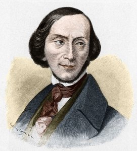 Retrato de Hans Christian Andersen (1805-1875), escritor danés de Unknown artist