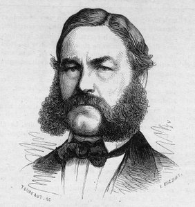 Retrato de Henri (Heinrich) Barth, viajero y explorador alemán 1821-1865.