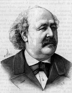 Retrato de Henri Jules Debray (1827-1888), químico francés. (De una fotografía de Eugene Pirou). Grabado en "La Nature: revue des sciences et de leurs applications aux arts et a l
