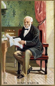 Retrato de Henri Martin. Cromolitografía del siglo XIX