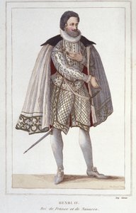 Retrato de Enrique IV (1553-1610), Rey de Francia. Grabado de 1830 de Unknown artist