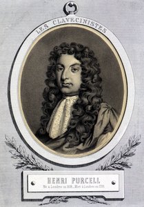 Retrato de Henry Purcell (1659 - 1695), compositor británico de Unknown artist
