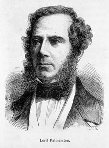 Retrato de Henry Temple, Vizconde Lord Palmerston (1784 - 1865) político británico. Grabado del siglo XIX. de Unknown artist