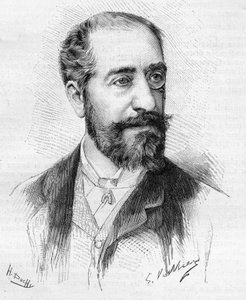 Retrato de Henry de Pene (fallecido en 1888), editor en jefe de “Le Gaulois”, un periódico político y social de la alta sociedad francesa de finales del siglo XIX. de Unknown artist