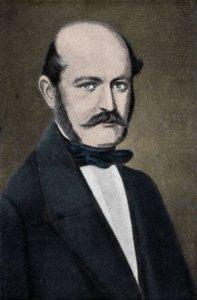 Retrato de Ignaz Philip Semmelweis (Semmelweiss), obstetra húngaro (1818-1865) de Unknown artist