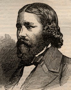 Retrato de James Russell Lowell (1819-1891), poeta estadounidense. Grabado en “The Illustrated London News” del 20 de marzo de 1858. de Unknown artist