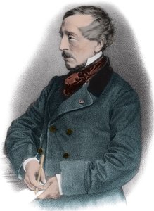 Retrato de Jean Jacques (Jean-Jacques) Ampere (1800-1864) historiador francés