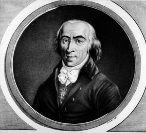 Retrato de Jean Marie Roland de la Platiere (1734-1793), ministro francés. Grabado en “Colección completa de pinturas históricas de la revolución francesa, en tres volúmenes.” 1804 de Unknown artist