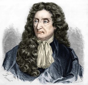 Retrato de Jean de La Fontaine (1621-1695), poeta francés. de Unknown artist