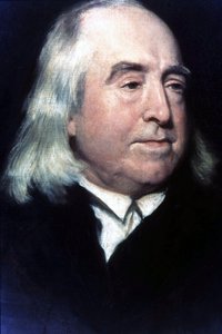 Retrato de Jeremy Bentham (1748-1832), filósofo y jurisconsulto británico.