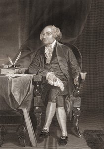 Retrato de John Adams (1735-1826), estadista estadounidense y segundo Presidente de los Estados Unidos. Grabado del siglo XIX. de Unknown artist