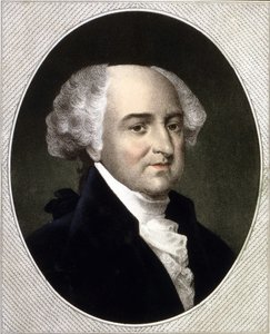 Retrato de John Adams (1735 - 1826), 2º Presidente de los Estados Unidos (1797 - 1801). Grabado s.d. siglo XIX.