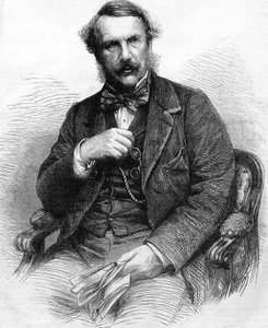 Retrato de John Laird Mair Lawrence, administrador británico (1811-1879). Gobernador de la India inglesa; Grabado de 1864