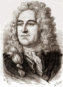 Retrato de John Law (1671 - 1729), financiero escocés que causó la bancarrota en 1720 (Evento de la Calle Quincampoix) de Unknown artist