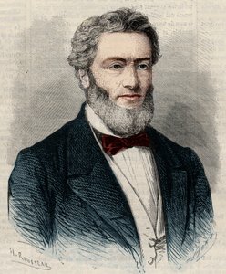 Retrato de Jules Favre (1809-1880), político y abogado francés. Grabado en “L