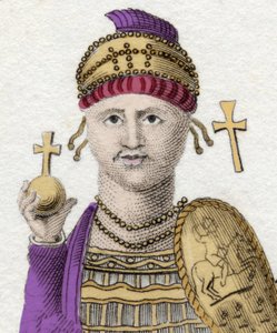 Retrato de Justiniano I (El Grande) (Flavius Petrus Sabbatius Justinianus). 482 - 565. Emperador Romano de Oriente. de Unknown artist