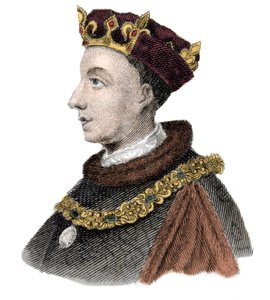 Retrato del Rey Enrique V de Inglaterra (1387-1422) de Unknown artist