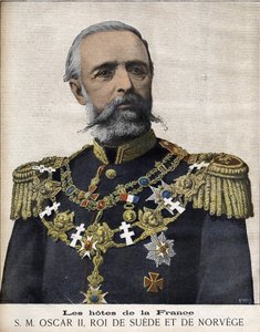 Retrato del Rey Oscar II. Rey de Suecia y Noruega. 1829-1907.