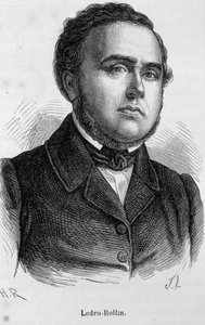 Retrato de Ledru Rollin (Ledru-Rollin), político francés (1807 - 1874)