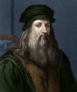 Retrato de Leonardo da Vinci (1452-1519), pintor italiano de Unknown artist