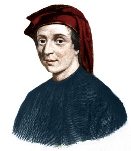Retrato de Leonardo Fibonacci (1170-1245). Matemático italiano de Unknown artist