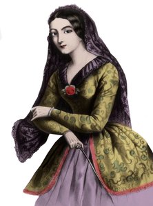 Retrato de Lola Montez (1821-1861), bailarina exótica y cortesana, conocida como la amante del rey Luis I de Baviera de Unknown artist