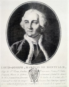 Retrato de Louis Joseph, Marqués de Montcalm (1712-1759), militar francés de Unknown artist