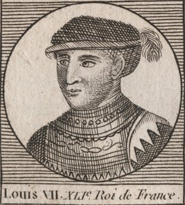 Retrato de Luis VII llamado el Joven (1120-1180), Rey de los Francos de 1137 a 1180 - grabado de “Instruction sur l