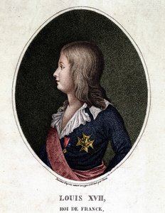 Retrato de Luis XVII, delfín de Francia (grabado del siglo XIX)