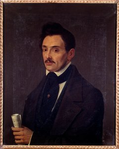 Retrato de Luigi Ghirelli (siglo XIX) bajista. Pintura anónima. Siglo XIX. Bolonia, Museo Cívico Bibliográfico Musical de Unknown artist
