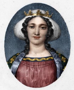 Retrato de Margarita de Provenza (1221 - 1295), reina de Francia