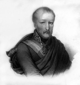 Retrato de María José Isidoro de Borbón, Don Carlos (1788-1855) infante de España, grabado del siglo XIX