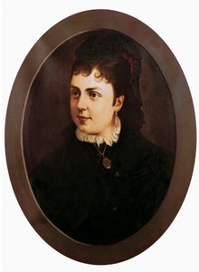 Retrato de María de las Mercedes o Mercedes de Orleans (1860-1878), esposa de Alfonso XII y Reina de España. Pintura anónima. Óleo sobre lienzo. Sevilla, Museo de Bellas Artes de Unknown artist
