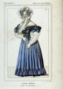 Retrato de Marie Amelie de Bourbon (1782 - 1866), Reina de los Franceses, esposa de Luis Felipe I de Unknown artist