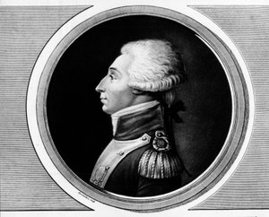 Retrato de Marie Gilbert Mottier, Marqués de La Fayette de Unknown artist