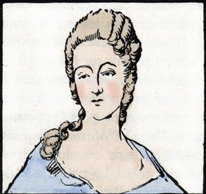 Retrato de Marie Gouze dit Olympe de Gouges (dibujo) de Unknown Artist