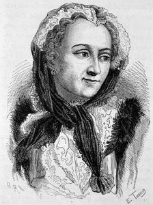 Retrato de María Leszczynska (1703 - 1768). Grabado de finales del siglo XIX en “Historia de Francia” de H. Martin. de Unknown artist