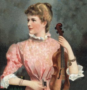 Retrato de Marie Soldat (1863-1955), violinista. de Unknown artist